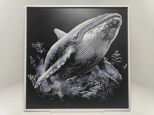 Baleia Quadro 3D