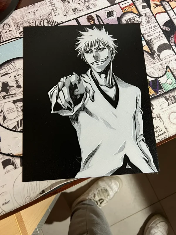 Quadro 3D Ichigo Kurosaki – Bleach