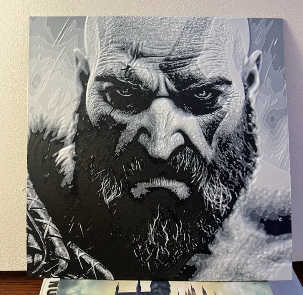 Quadro 3D Kratos – God of War