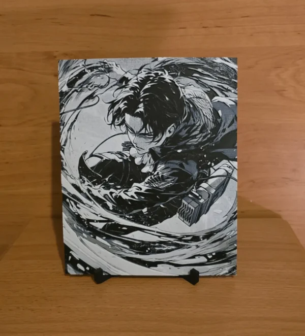 Quadro 3D Levi Ackerman – Golpe Certeiro