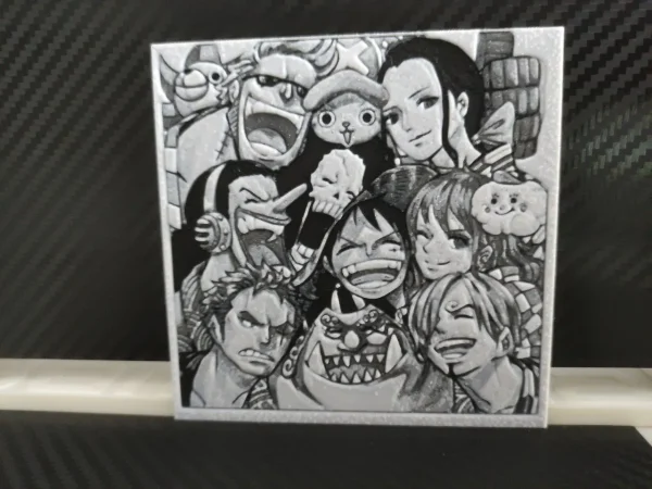 Quadro 3D – One Piece | Bando do Chapéu de Palha (12x12 cm)