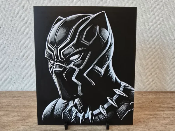 Quadro 3D – Pantera Negra (16x20 cm)
