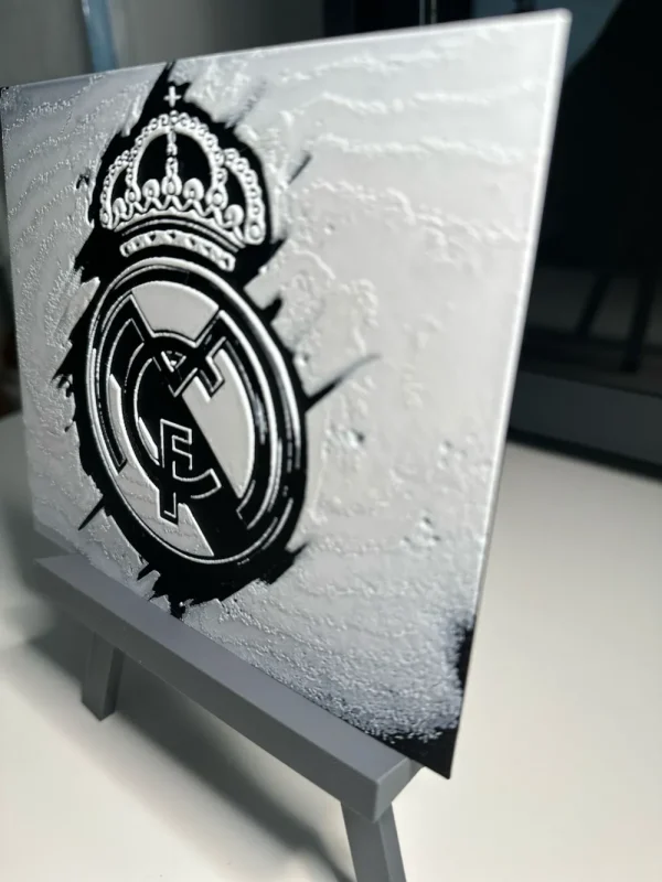 Quadro 3D – Escudo Real Madrid (15x15 cm) - Image 2