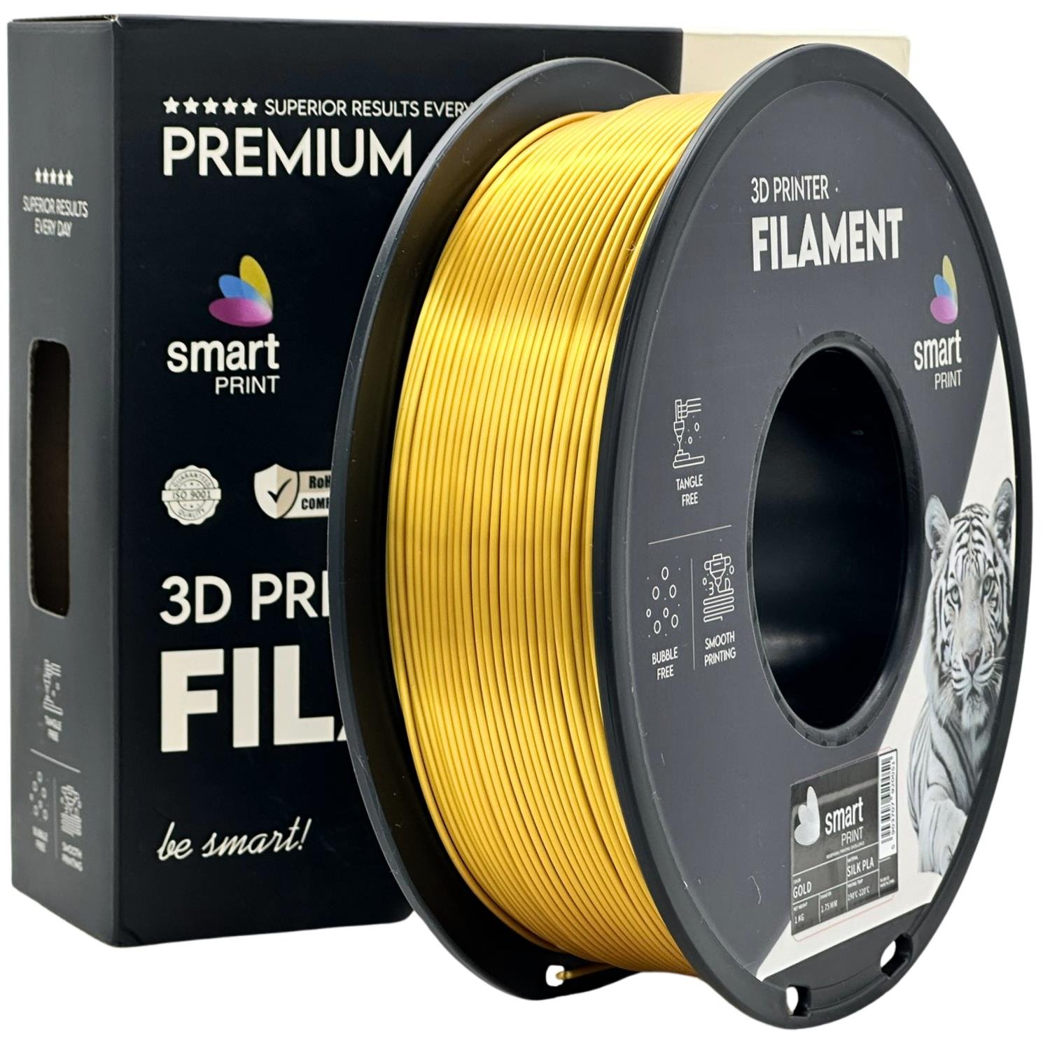 Filamento PLA Silk Dourado - Impressão 3d
